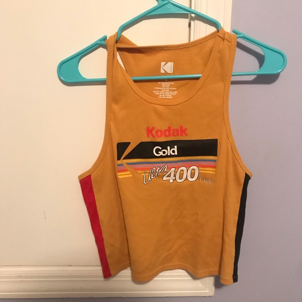 Kodak Polaroid cropped tank top
